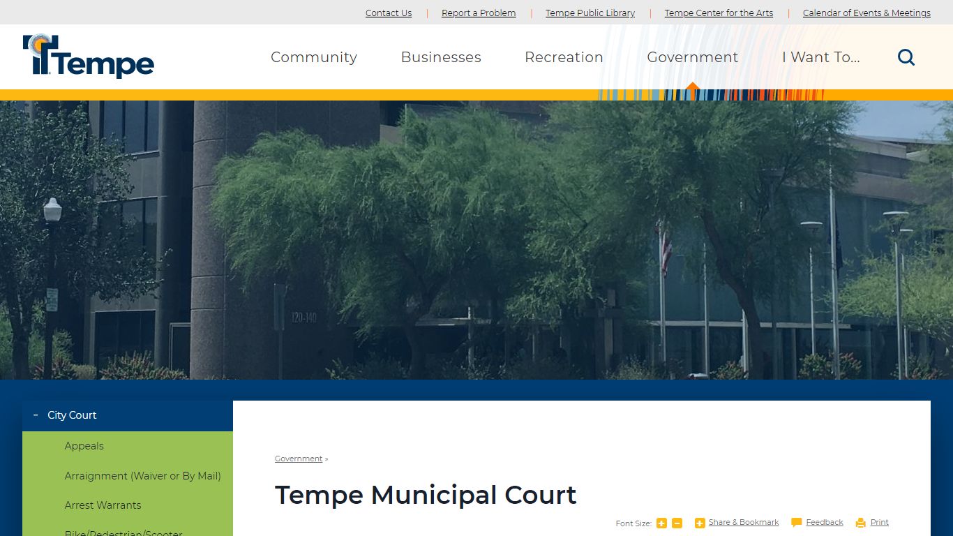 Tempe Municipal Court | City of Tempe, AZ